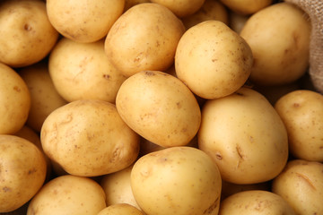 New potatoes, closeup