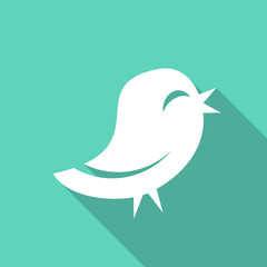 twitter flat design modern icon
