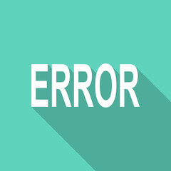 error flat design modern icon