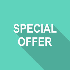 special offer flat design modern icon