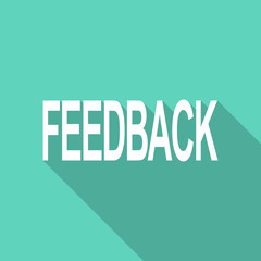 feedback flat design modern icon