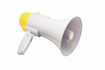 megaphone or bullhorn on white background