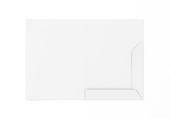 Mappe weiss offen mit gummiband