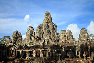 Fototapeta na wymiar Ta Prohm temple area near Angkor Wat in Cambodia.