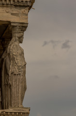 Fototapeta na wymiar Caryatides, Erechtheion temple Acropolis in Athens, Greece