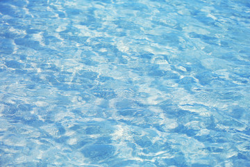 Clear ocean water, in resort