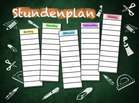 Stundenplan, Schulanfang