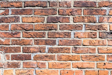  fragment of red brick wall