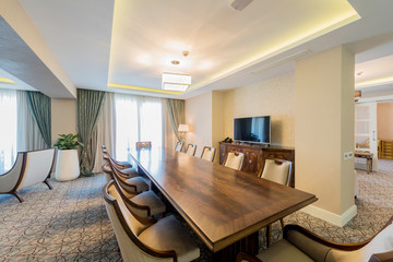 Room interior with modern furniture