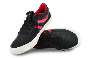 Female gumshoes isolated on white