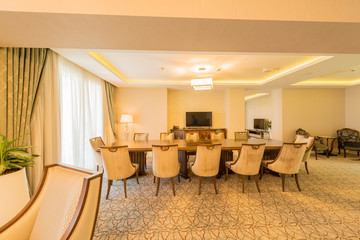 Room interior with modern furniture