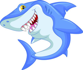 funny shark cartoon