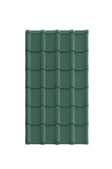 Roof tile isolated on the white