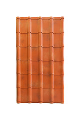Roof tile isolated on the white