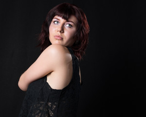 Fototapeta premium Female With Trendy Haircut And Look