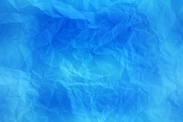 blue crumpled paper