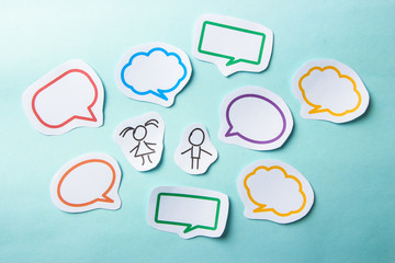 People with bubbles social networking