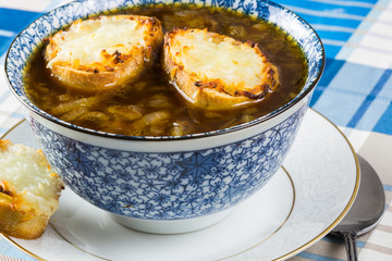 French onion soup.