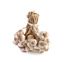 garlic isolated on white background
