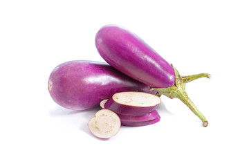 Eggplant isolated on white background
