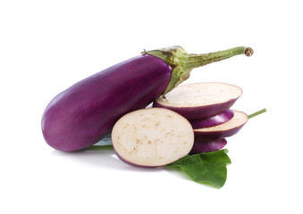 Eggplant isolated on white background