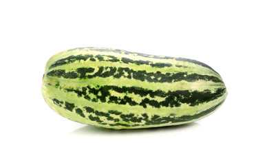 Fresh cucumber on white background