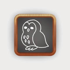 owl doodle drawing