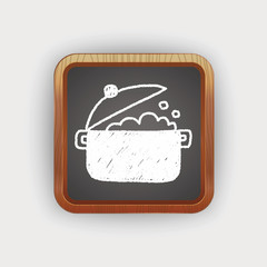 kitchenware pot doodle drawing