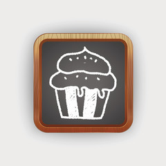 cupcake doodle drawing