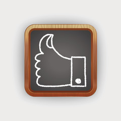 Like thumb doodle drawing