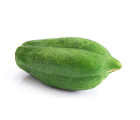 raw Papaya isolated on white background