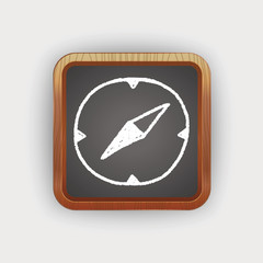 Obraz premium doodle compass