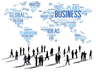 Fototapeta na wymiar Business Global World Plans Organization Enterprise Concept