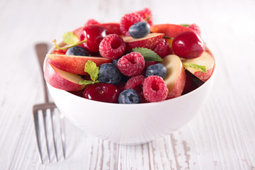 bowl with fruits