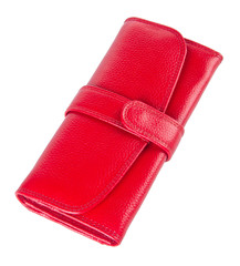 wallet. woman wallet on a background