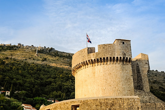 Dubrovnik Minceta Turm und Berg Srd