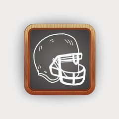 Doodle Football  Helmet
