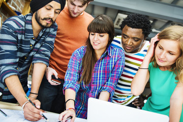 Diverse Architect People Group Working Concept