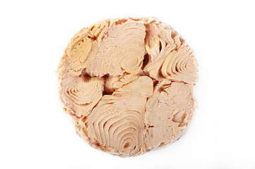 tuna steak isolated on white background