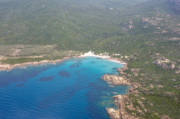 corse du sud, vue aérienne