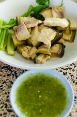 Cooked Mekong Catfish with spicy sauce