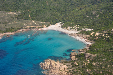 Fototapeta premium corse du sud, vue aérienne