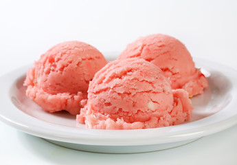 Strawberry sorbet