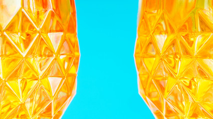 orange glassy patternal background