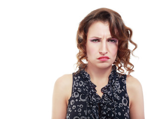 unhappy woman