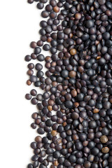 Beluga. Black lentil.