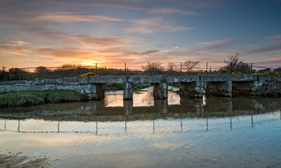 An Old Clapper Bridge on Bodmin Moor