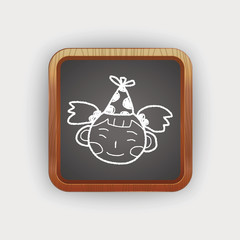 doodle birthday girl