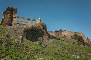 The ruins of the imperial fortress impregnable Beilstein, German