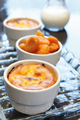 Cornmeal mush with dried apricots